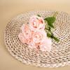 1pc Silk Rose Simulated Rose Bouquet DIY Floral Materials Small Bundle Artificial Flowers Soft Realistic Flower Bouquet