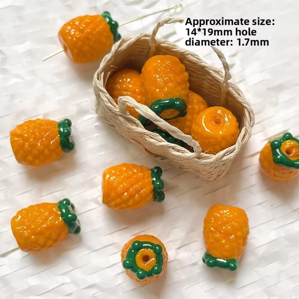 New Creative Shape Glass Beads Glass Material Handmade DIY Jewelry Creative Interest Design Watermelon Beads