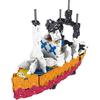 Yoshiritsu LaQ Hamacron Constructor Ship Set 420 Pieces + 12 Special Pieces Building Toy