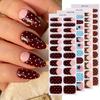 Gel nail sticker waterproof French polka dot gradual change no bake gel nail sticker GEL NAIL