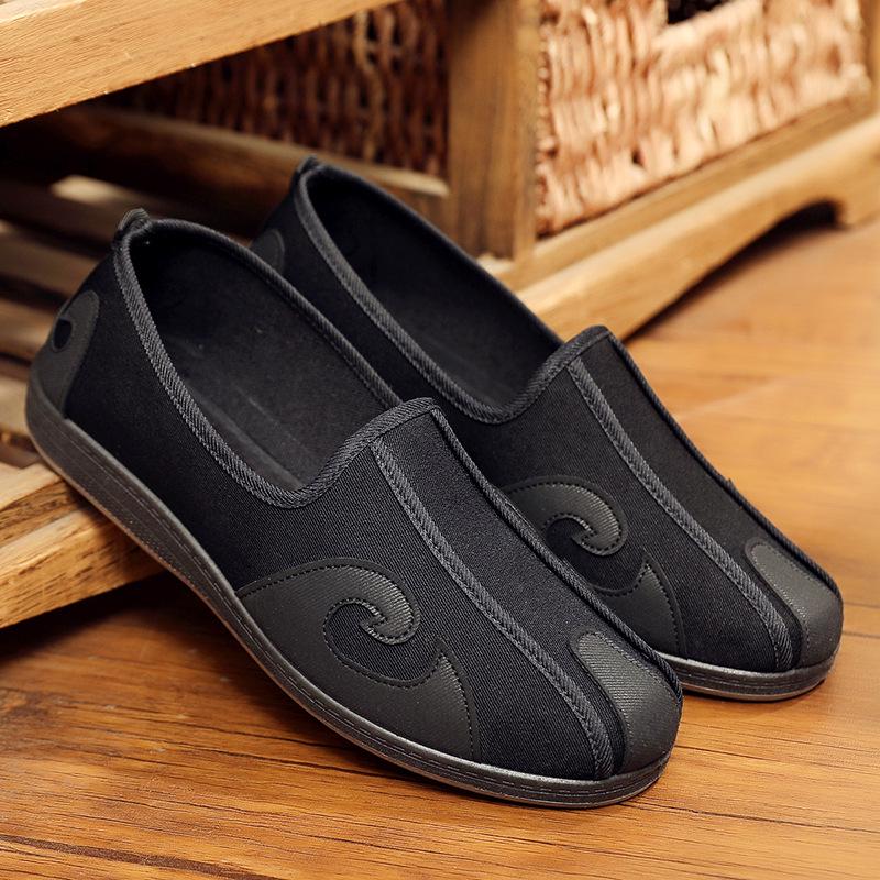 Czarne buty do sztuk walki Kung Fu Gumowa podeszwa Trampki do Tai Chi Chińskie tradycyjne Stare Pekińskie buty Do Wing Chun Karate Unisex