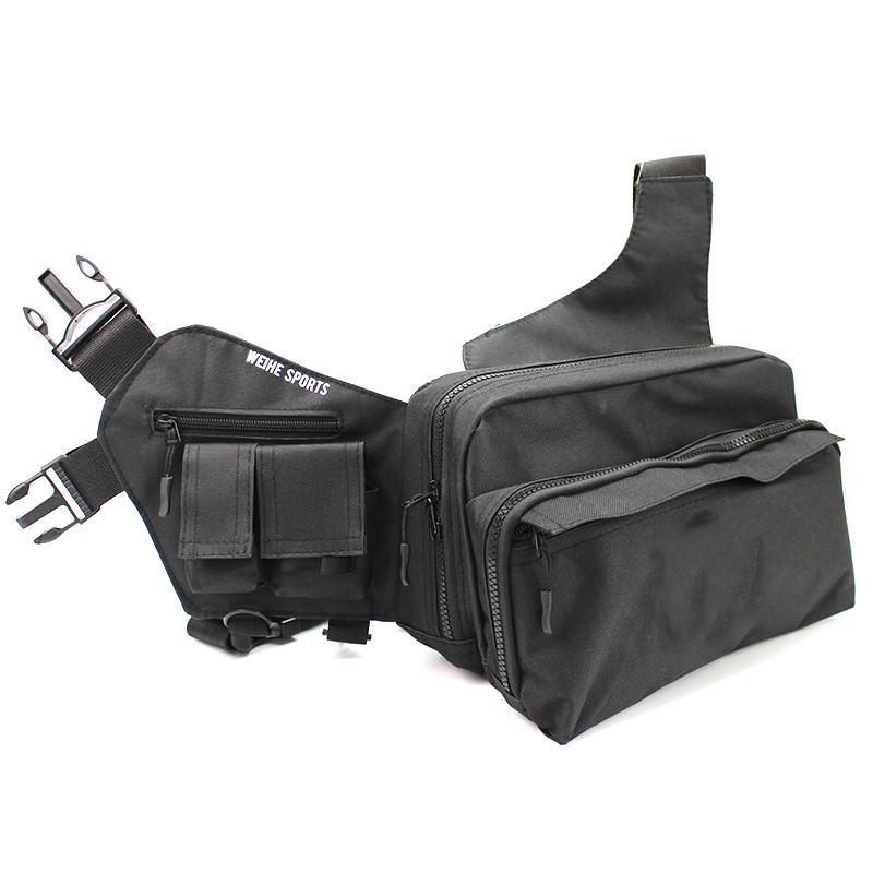 New Nylon Waterproof 3-Layer Fishing Bag Multifunctional Messenger Waist Bag Waterproof Fishing Lure Reel Line Tackle Storage Bag