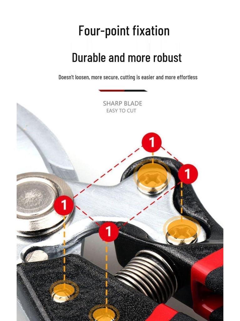 Heavy-Duty Large Pruning Scissors for Thick Branches and Fruit Trees - Super Strong, Labor-Saving Design for Gardening and Household Use