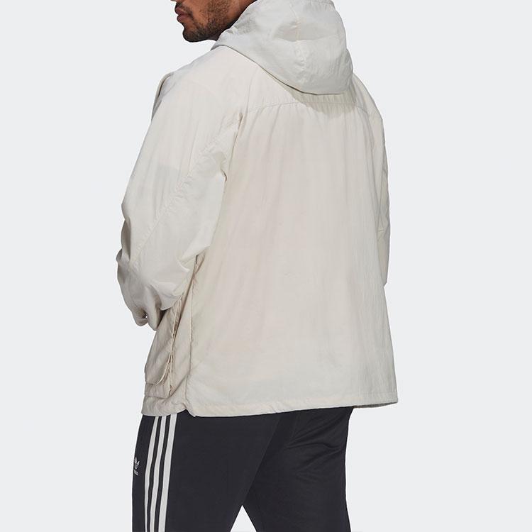 Adidas Originals Trefoil Adv St Mp Wb Solid Sport Hooded Jacket Men Outerwear White HF4794