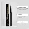 Brown double-ended eyebrow pencil with a natural, three-dimensional look.