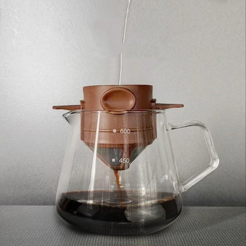 Paperless Filter Folding Coffee Filter Stainless Steel Coffee Maker Coffee Drip Filter  Travel