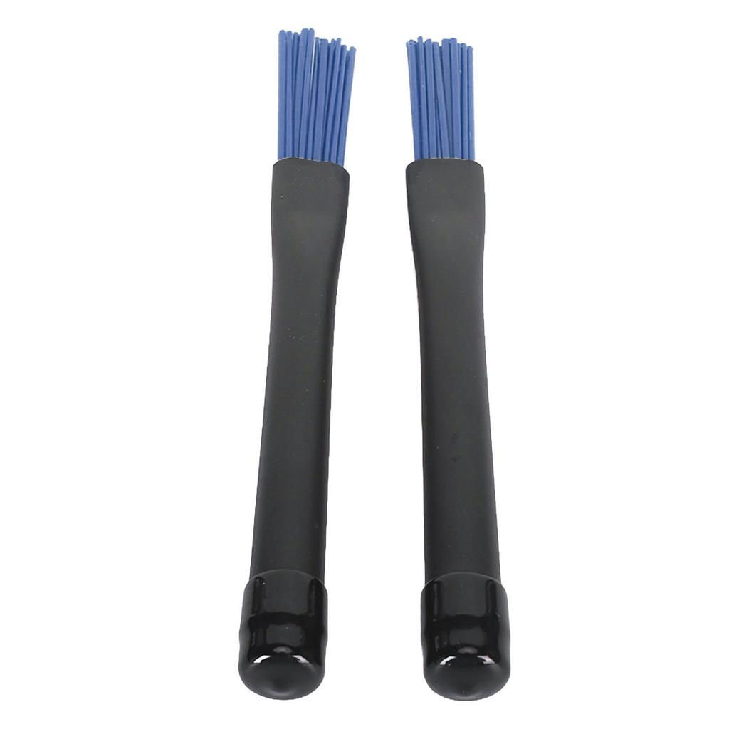 2pcs Retractable Brushes Professional Nylon Brushes Set with Rubber Handles for Rock Band Country Music Folk Mers