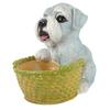 Cute Dog Ornament Entry Key Storage Basket Puppy Statue for Living Room Entrance Office Decoration Type 2