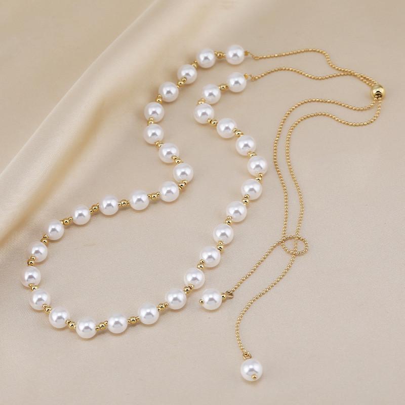 

Baroque Classic Pearl Necklace For Women Vintage Style With Geometric Elements Perfect For Any Occasion