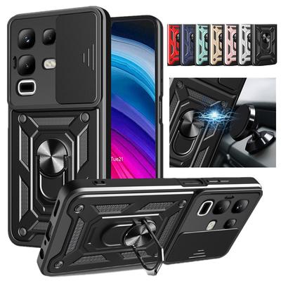 Armor Case For Infinix Note 50 Pro 4G Note 50 Pro+ 50x 5G Cover Lens Protection With Ring Magnetic Holder Coque Fundas Capa