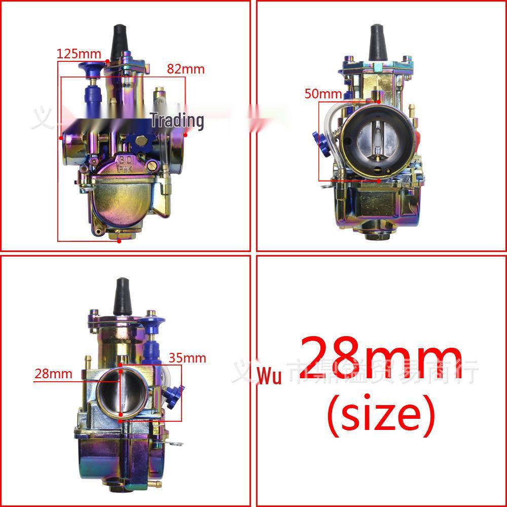 PWK Racing Carburetor, Multi-Color, Available in Sizes: 21mm to 34mm for ATV/UTV.