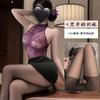 Erotic Underwear, Sexy lace Seductive full-body skirt, Female secretary, Nightclub uniform Seductive Pure Desire Set 1486