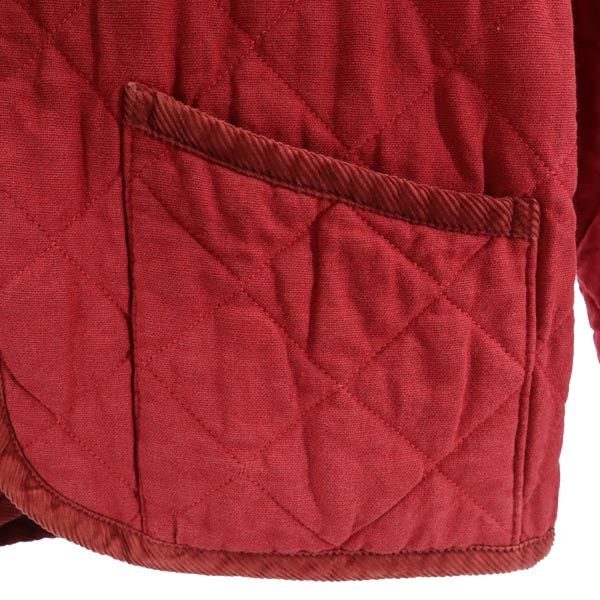 LAVENHAM Linen Blend Quilted jacket 36 Red Women Used