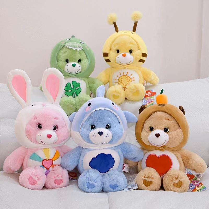 Bears Care Plush Toy Cute Rainbow Bear Soft Stuffed Doll Child Companion Doll