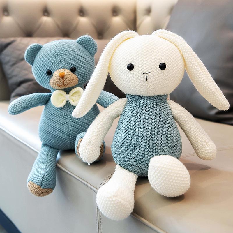 Miś Przytulanka Lalka Pluszowa Zabawka Dziewczynka Lalka do Spania Urocza Lalka Królik Lalka do Łóżka Poduszka