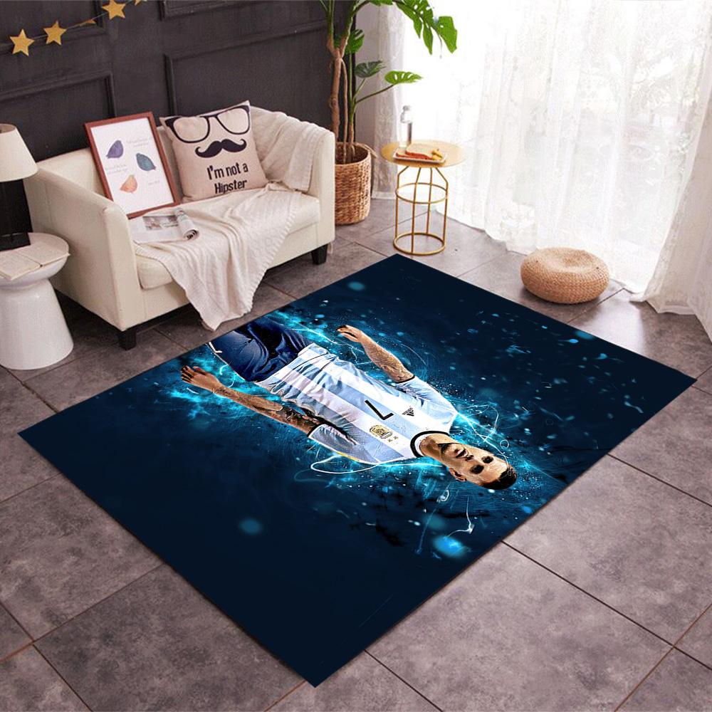 Argentina Football Player Carpet Suitable for Dining Room Bedrooms Entryway Game Room Anti-slip Rug Office Home Decor Gift for Festivals