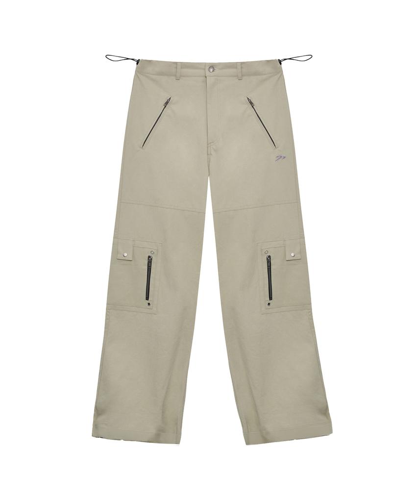 Tansanmageunesyum Songi Songi X Tansan Side Double Zipper Cargo Pants (Light Beige)