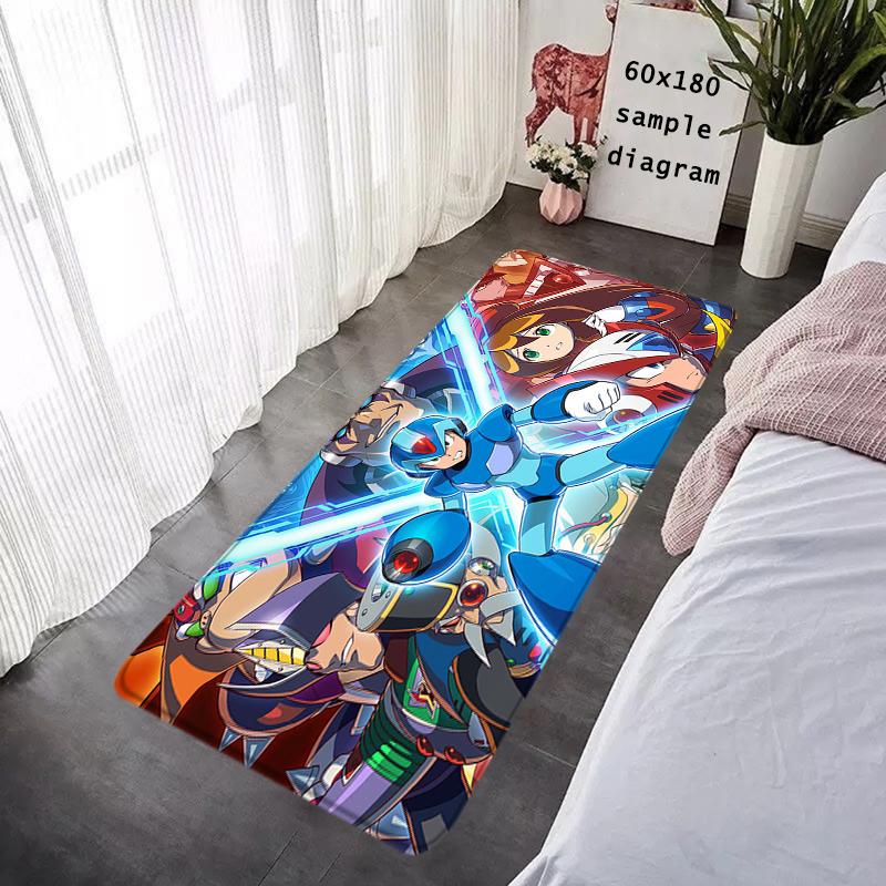 Interior Floor Mat Doormat Mega Man X8 Rockman Non-slip Foot Rug Rectangle Kitchen Carpet Bedroom Bedside Mats Home Decor
