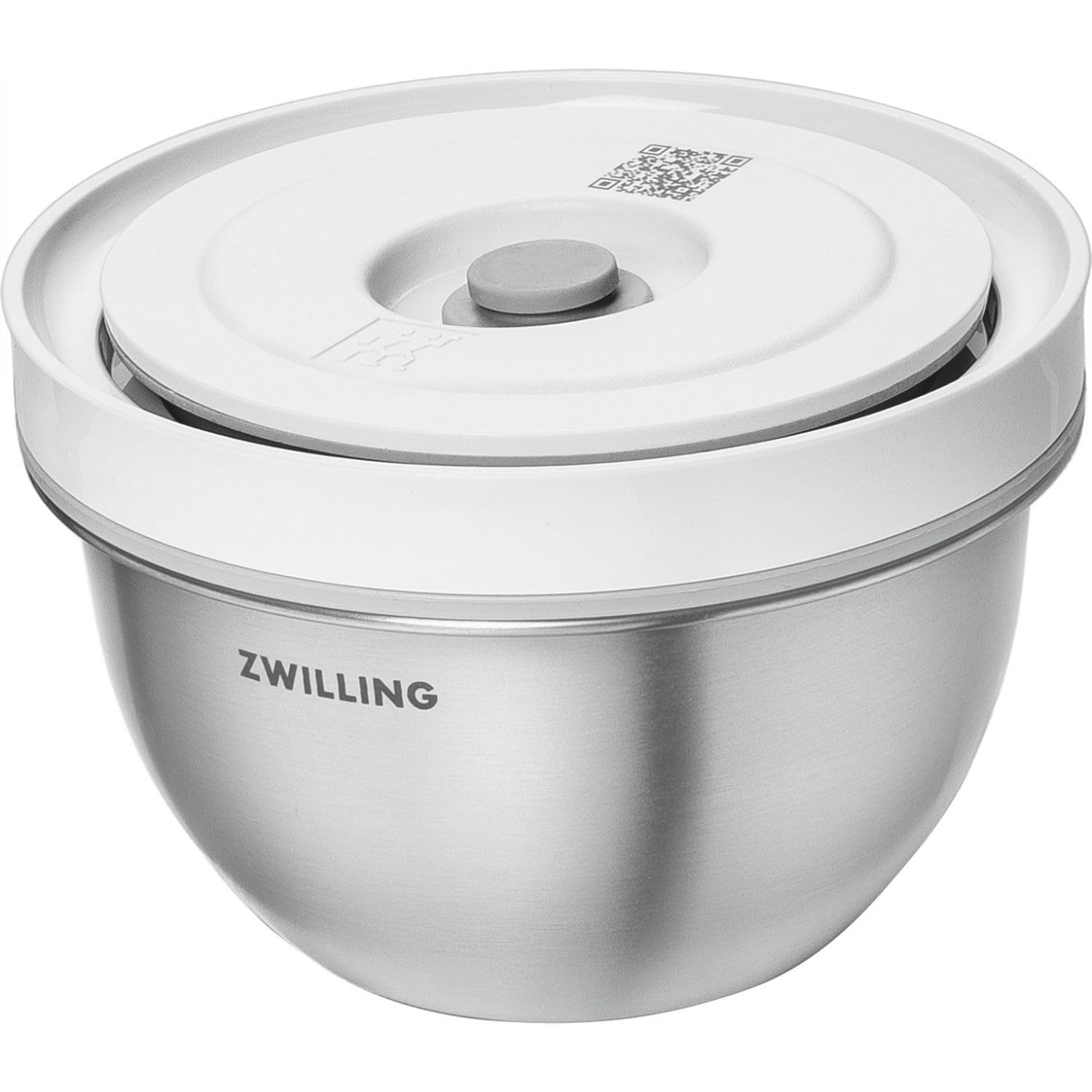 

ZWILLING Fresh Save Vacuum Storage Stainless Small Bowl with Airtight Vacuum Storage Container Japanese Fresh Save & Bowl, Small, 12cm, Steel, Lid,