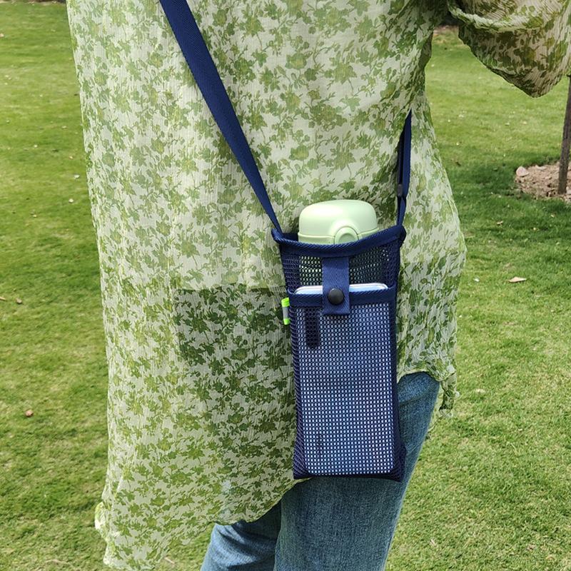 

Water Cup Bag, Portable Backpack Storage Bag For Outdoor Use One Size тёмно-синий