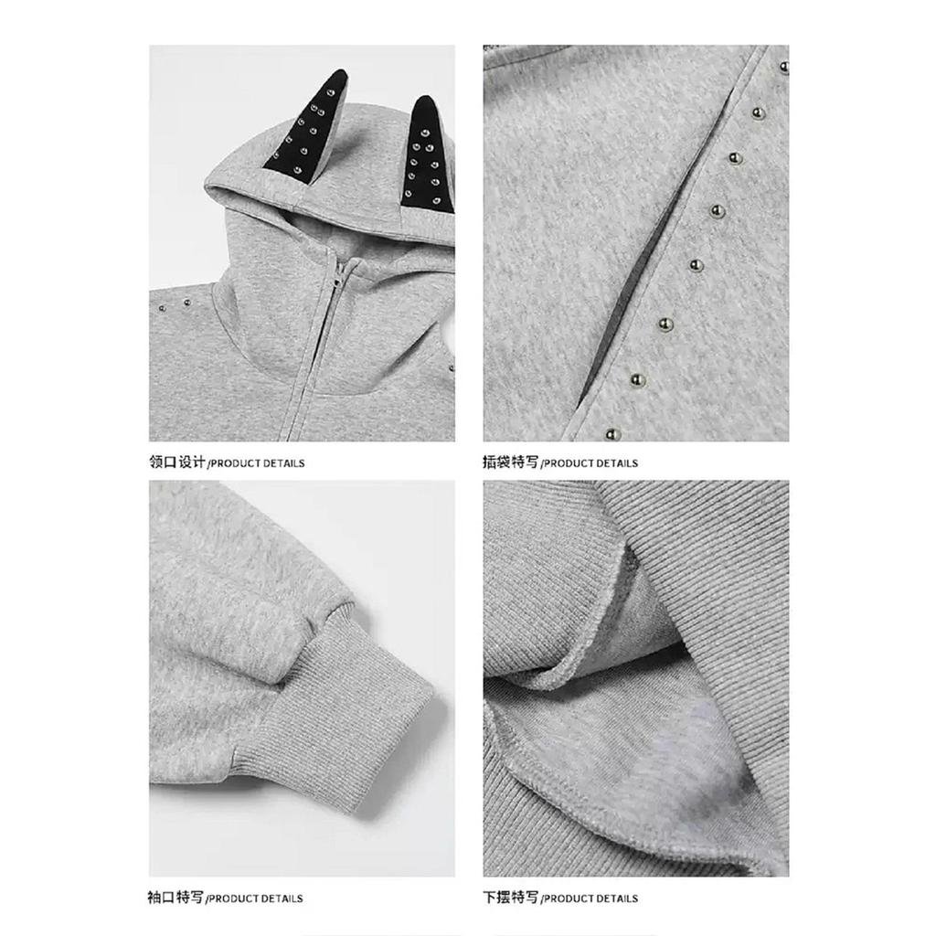 2026 Bottom Sweater Autumn Men's Hooded Japanese Loose Trend Hooded Sweater