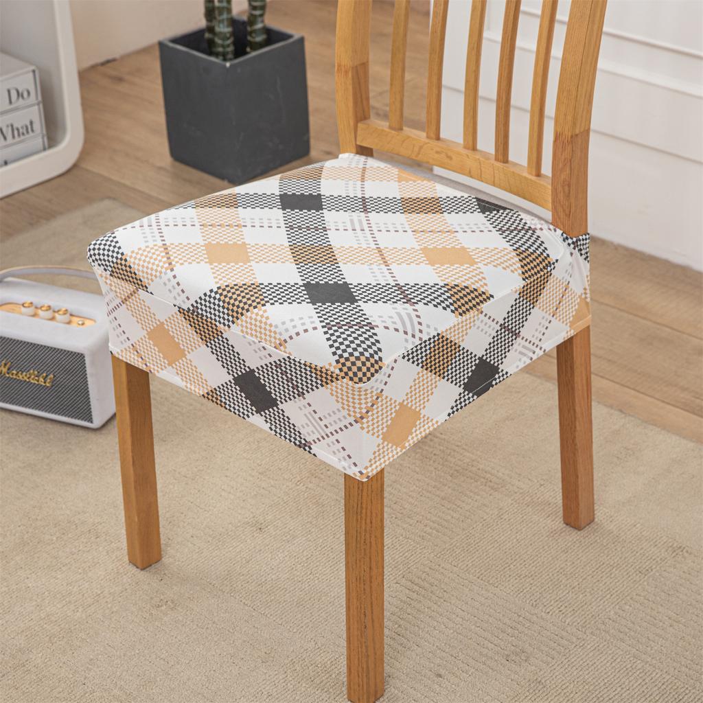 New Color Elastic Chair Cover Printed All-Inclusive Non-Slip Dining Chair Cushion Cover Home Hotel One-Piece Chair Cover