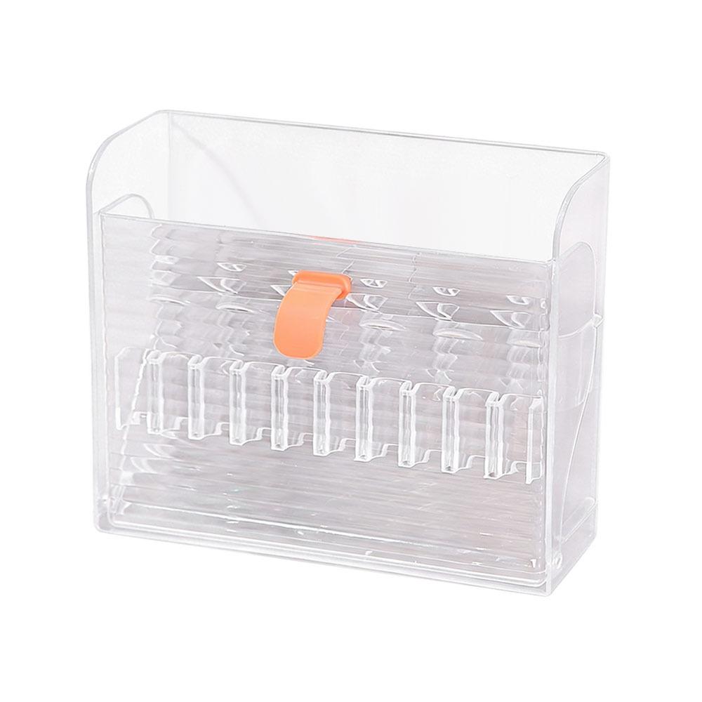 Пылезащитный настенный органайзер-держатель для помады, складная прозрачная косметичка-органайзер, многосекционный, с множеством ячеек
