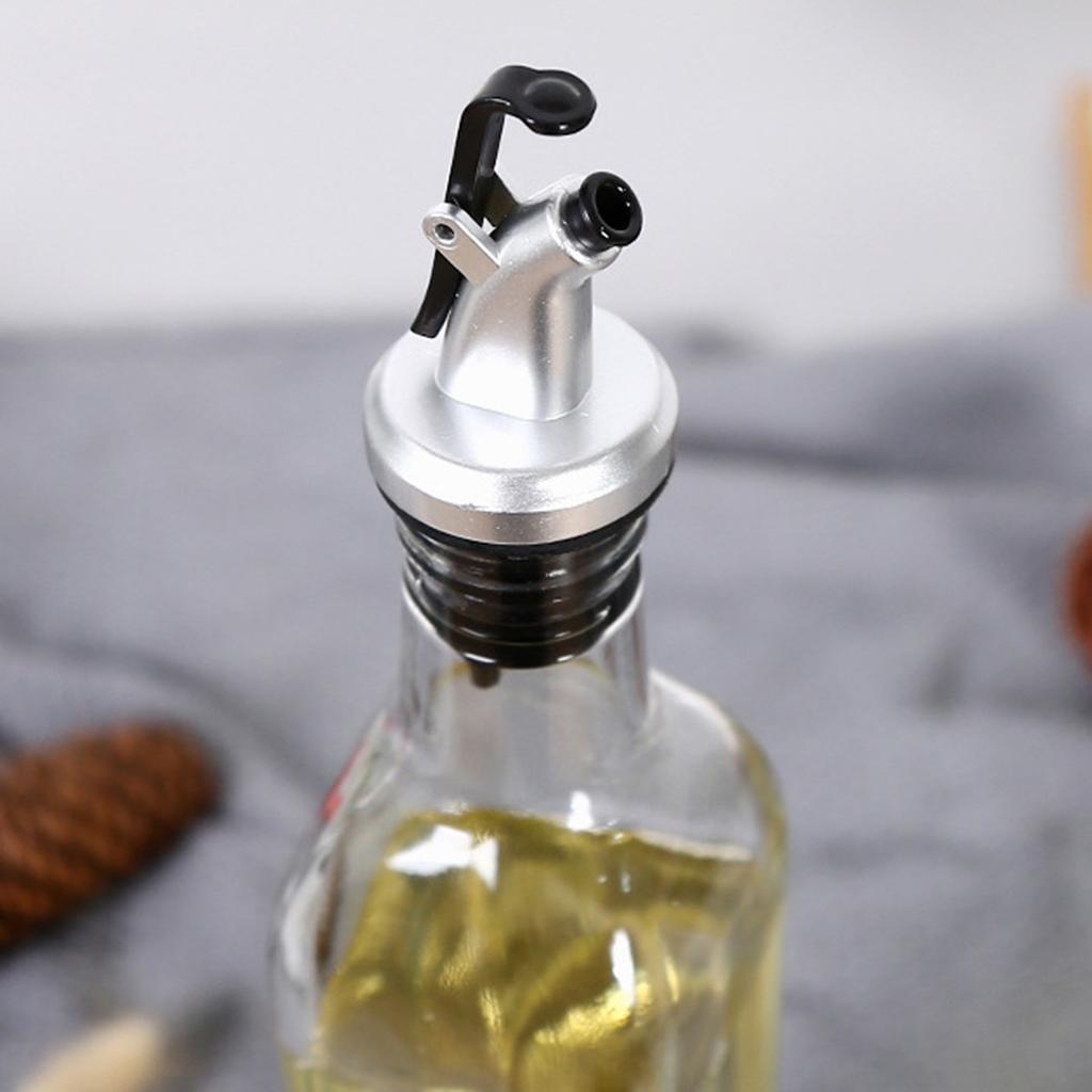 5Pcs Bottle Pourer Liquor For Spirit Oil Olive Stopper Dispenser With Dust