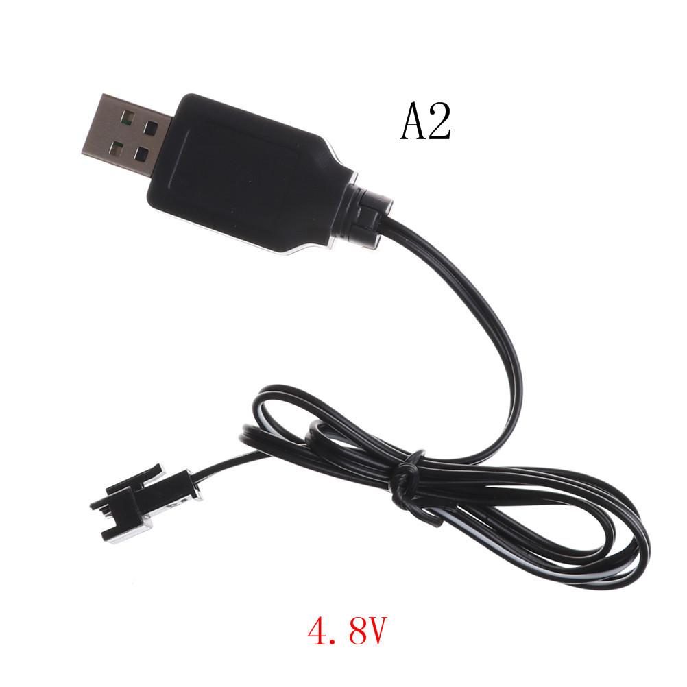 3.6V 4.8V 6V 7.2V Black USB Charger Adapter Cable Universal For Sky Viper Drone Helicopter