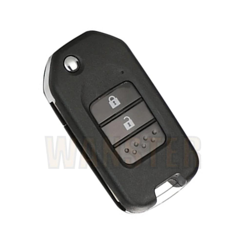 2/3 Bottons Car Key Fob Case Shell Housing For Honda Civic Cr-V Hr-V Accord Jade Crider Odyssey Xrv Crv City Jazz Marina Wisdom
