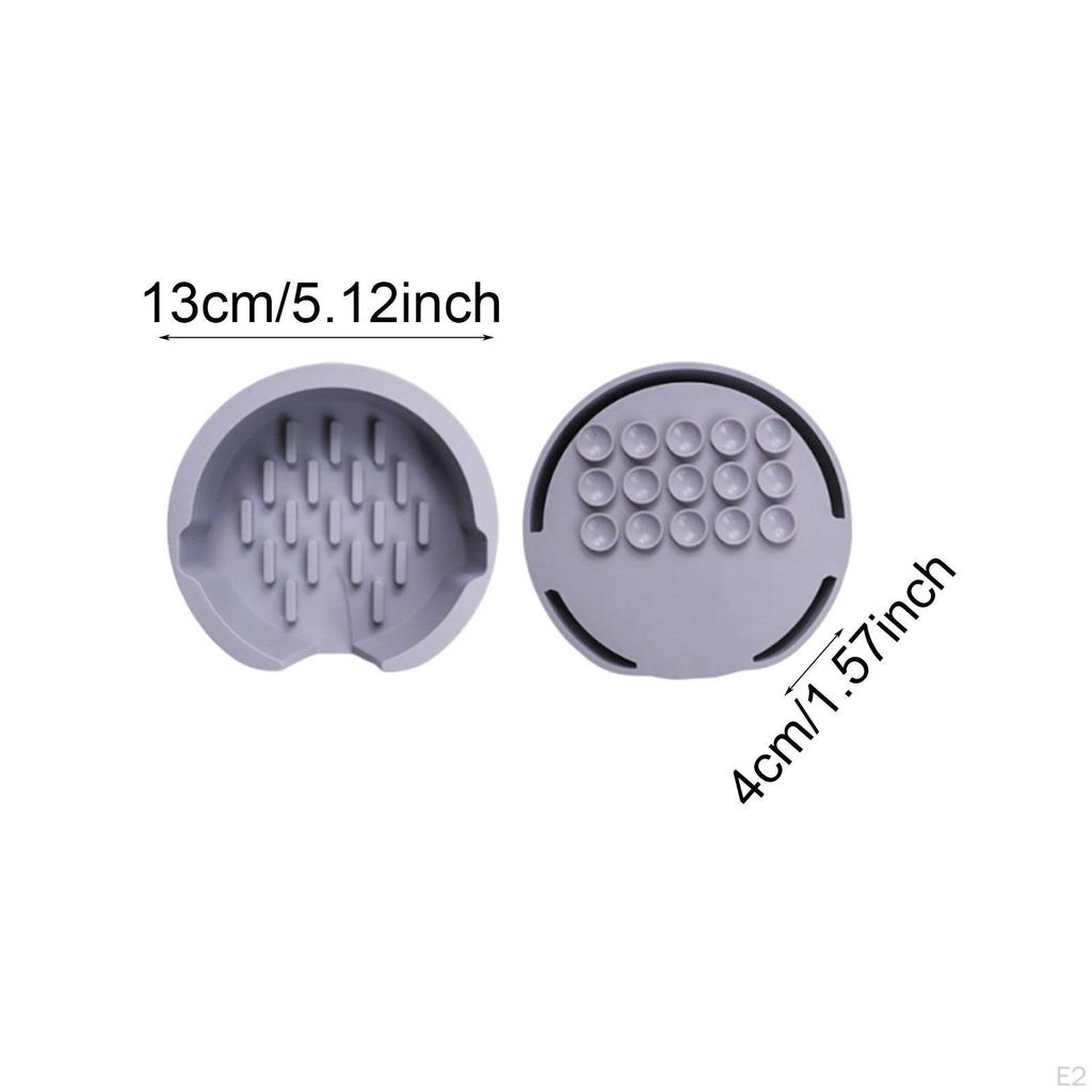 Kitchen Sink Sponge Holder Scrubber Tray Silicone with Drain Spout Automatic Water Organizer
