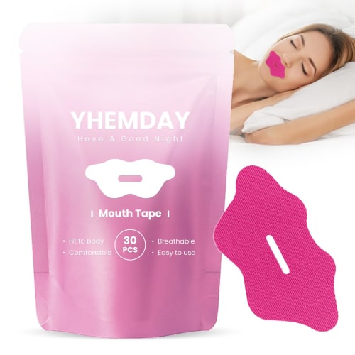

YHEMDAY Mouth Closure Tape, Nasal Breathing Tape, 30 Sheets, Promotes Nasal Breathing, Prevents Snoring, Anti-Mouth Breathing Tape, Gentle on the Skin