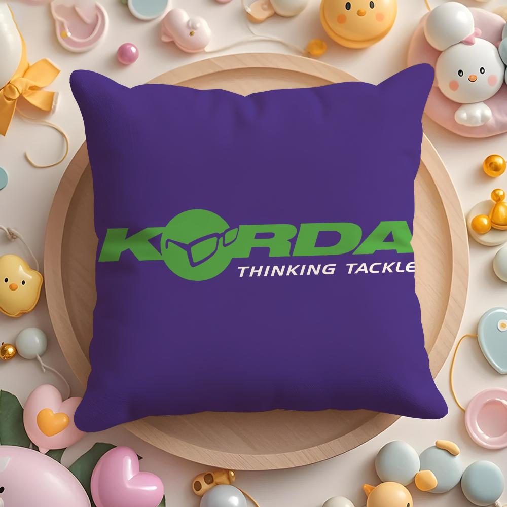 K-KordaS Fishing Print Cushion Cover Home & Car Multi-Scene Pillow Cover - Reversible, Soft & Durable for Daily Use