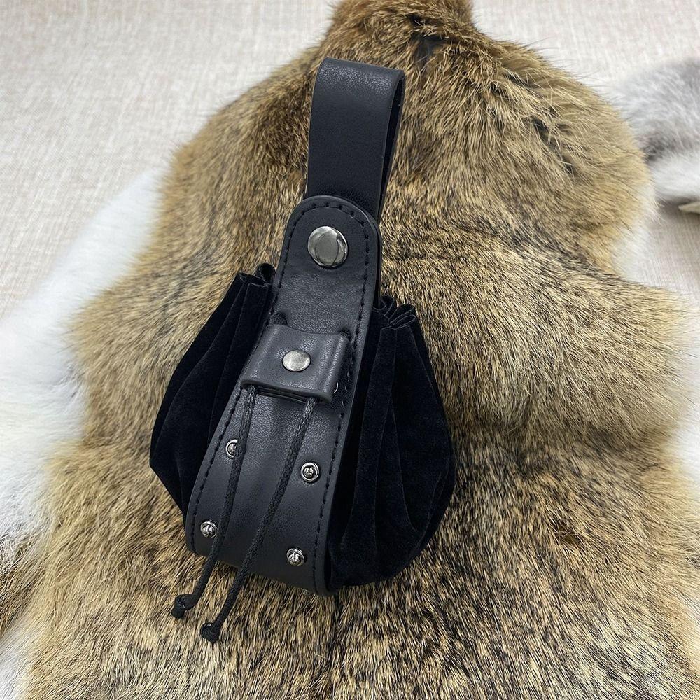 Hochwertige aufhängbare Gürtel-Hüfttasche mit Kordelzug Design Wikinger Mittelalterliche Hüfttasche Vintage Tragbare Bauchtasche