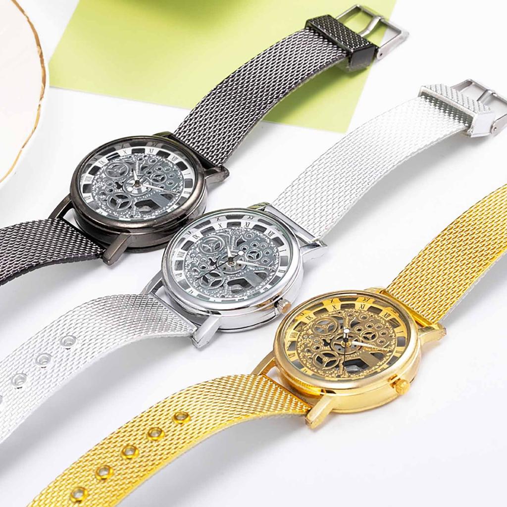 Men's Silicone Strap Watch Skeleton Fashion Temperament Quartz Men's Watch