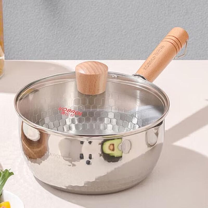 KOBACH 18cm 316 Stainless Steel Non-stick Yukihira Pot