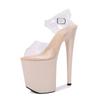 High Sexy Thin Heel Laser Sandals Super High Heels 20cm Waterproof Platform Car Show Model Catwalk Nightclub LFD-8820-Q1