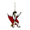 Dancing King Hanging Decoration Acrylic Hanging Ornament Stained Glass Style Spinner Sun Catcher for Garden Yard Window Decoration