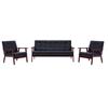 VidaXL 3-Piece Sofa Set Living Room Sofa Living Room Sofa Armchair Living Room Home Office Interior Black 279136