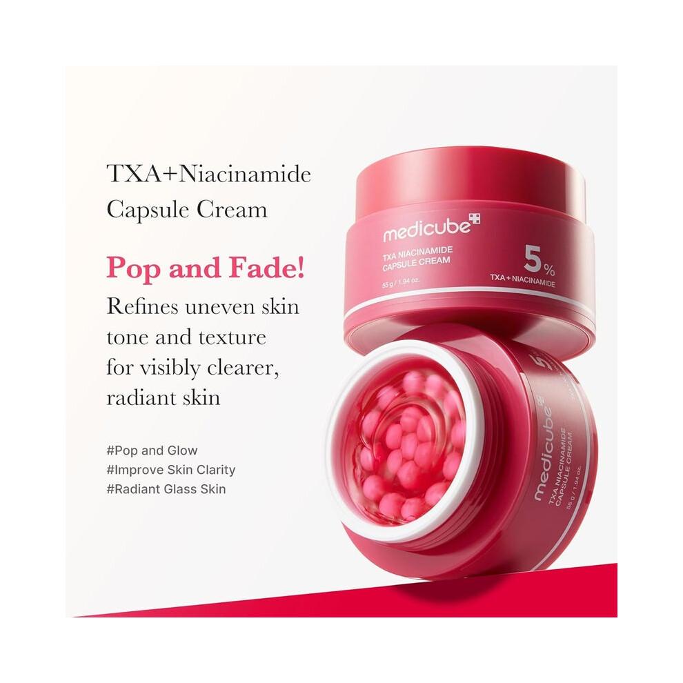Medicube TXA + Niacinamide Capsule Cream |Provides Hydration Without Clogging Pores - 55g