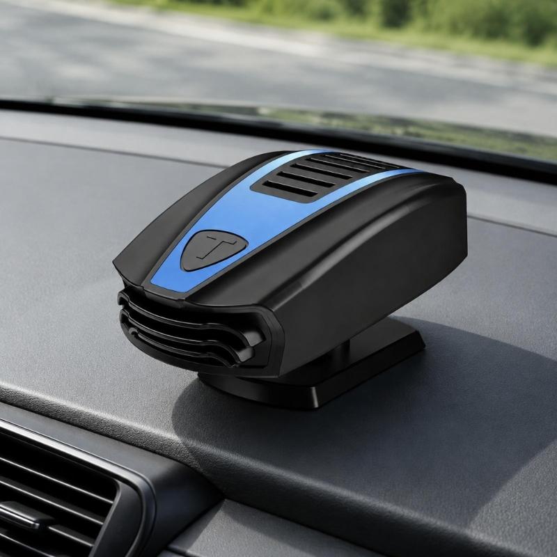 Dashboard Car Defroster 12V 150W Heater Fan with Wide Vent Outlet for Windshield Visibility and Winter Commute Use