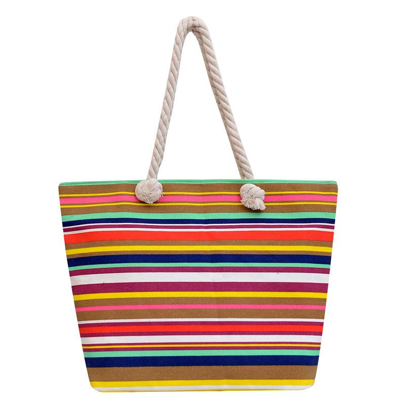 Trendy Dualsided Ethnic Style Canvas Tote With Hidden Pocket For Everyday Carry