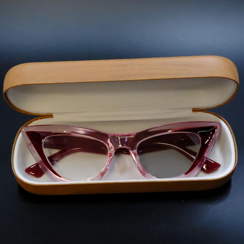 Triangle Cat's Eye Photochromic Myopia Glasses Women's INS Style Brand Design Popular Change Grey Minus Diopter Eyeglasses