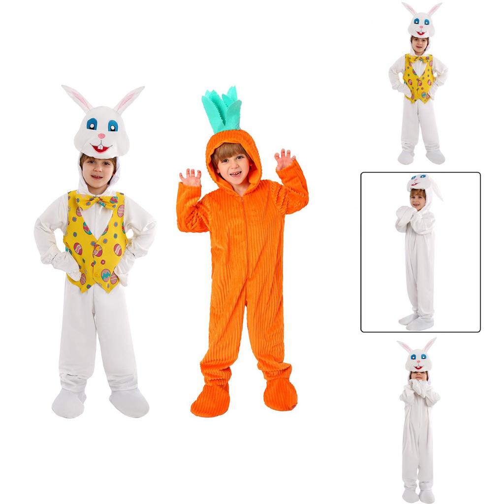 Easter Bunny Cosplay Costume For Kids With Soft Polyester Fabric For Stage Performance