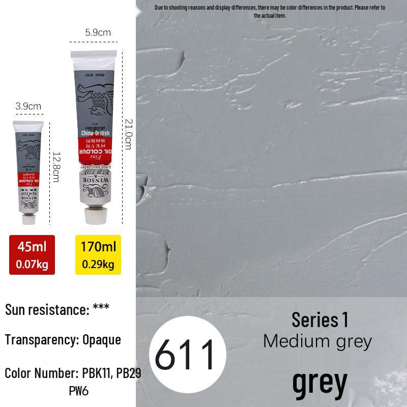Winsor & Newton 45ml Ölfarben-Tube Nachfüllpackung - Schwarz & Weiß Graffiti Kunstbedarf