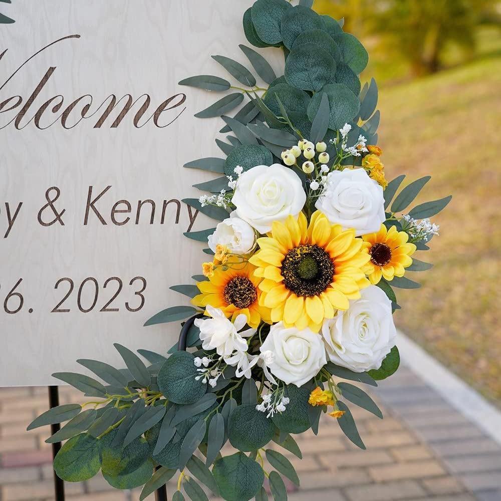 Wedding Welcome Decoration Flower Vine Simulation Flower Peony Door Hanging Fake Flower Peony Flower Vine Decoration