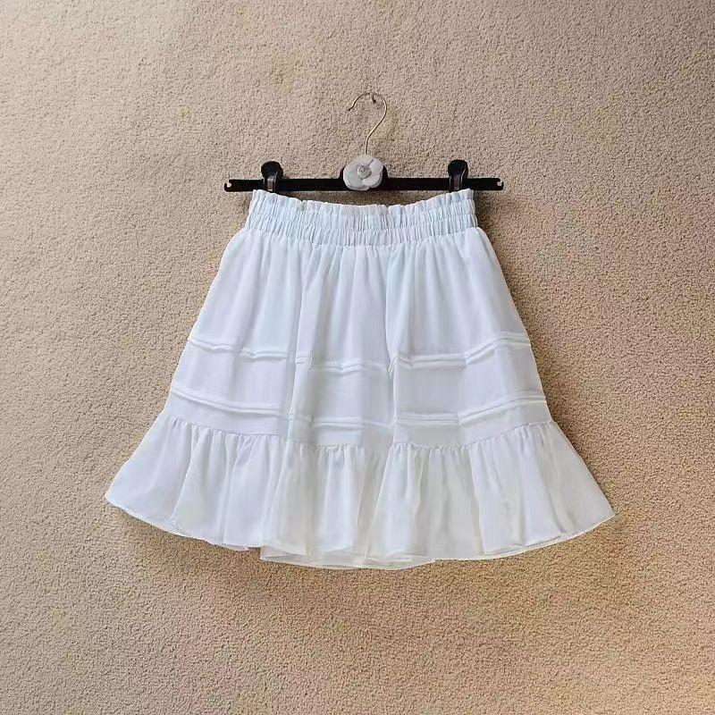 

Девичья миди-юбка летняя тонкая короткая юбка новая детская плиссированная юбка А-силуэта 170