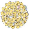 50 Cute Little Yellow Duck Stickers Diy Storage Box Suitcase Mobile Phone Stickers Cartoon Decoration