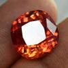 CERTIFIED Orange Sapphire Square Cushion Cut 10.95 Ct Natural Loose Gemstone
