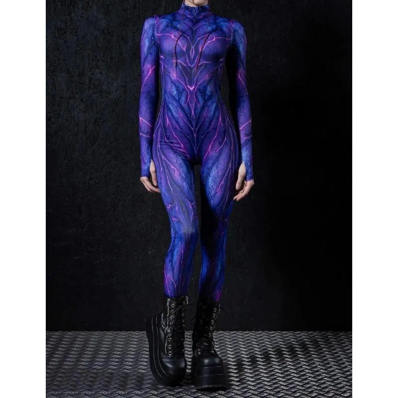 3D-Digitaldruck Bühnenkostüme für Erwachsene, Halloween-Events, Karneval, Mottoparty, Cosplay-Outfit, Pretend Game-Overall